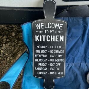 wood Kitchen Sign